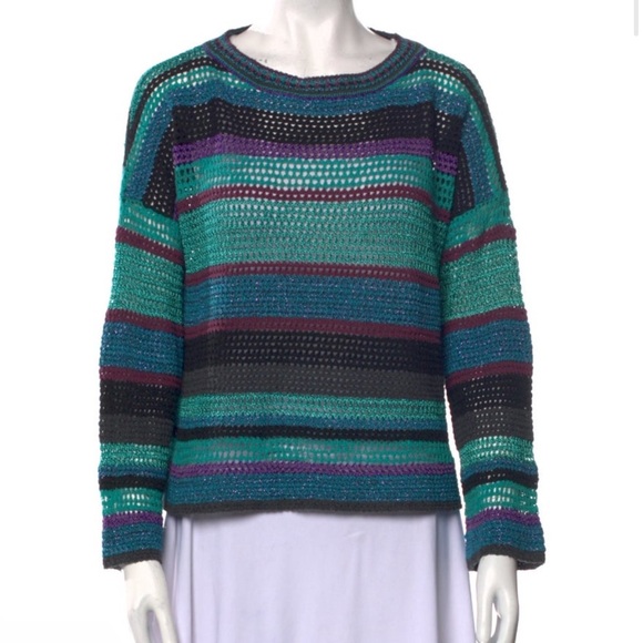 Zadig & Voltaire Striped Flint Ho Crochet Sweater - Picture 3 of 9